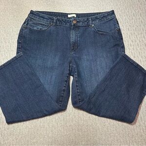 Coldwater Creek Dark Blue Capri Cut Jeans